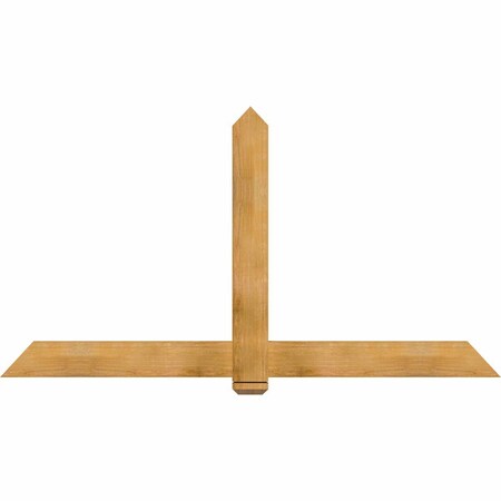 Ekena Millwork Eugene Rough Sawn Timber Gable Bracket, Western Red Cedar, 84"W x 45"H x 2"D x 6"F, 13/12 Pitch GBW084X45X0206EUG00RWR